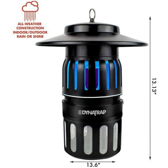 Dynatrap Indoor/Outdoor Electric Insect Trap Eliminator Zapper BLACK (DT1050SR) - Picture 4 of 4